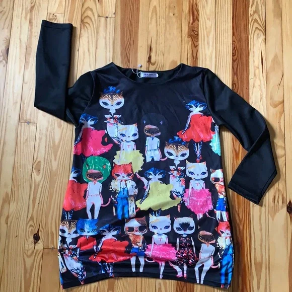 S & Apple cat shirt - Picture 1 of 6